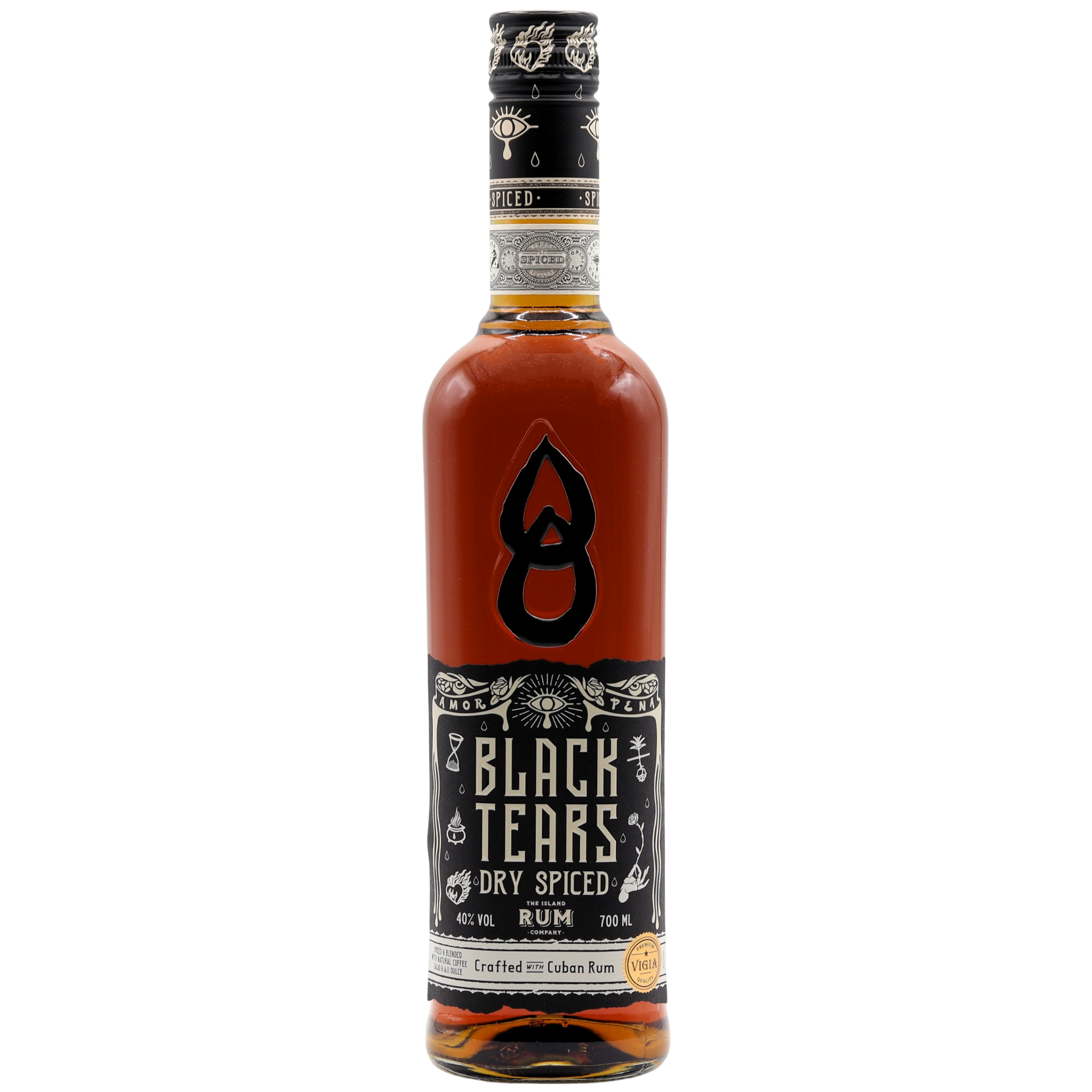 BLACK TEARS CUBAN DRY SPICED RUM Mane Specialist