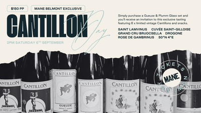 🍻 Cantillon Day with MANE – Exclusive Lambic Tasting at Belmont