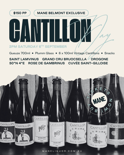 CANTILLON DAY @ MANE BELMONT - GUEUZE & PLUMM GLASS SET