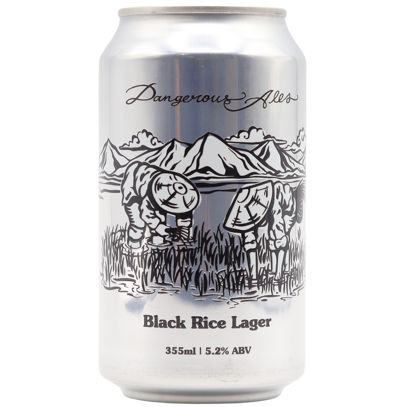 Rationale Rice Lager Dangerous Ales - Black Rice Lager – Mane Specialist Bottleshop