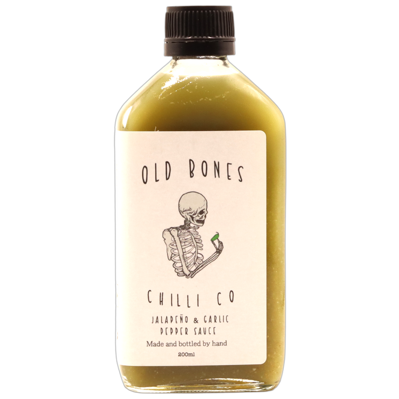 OLD BONES CHILLI CO - JALAPENO & PEPPER SAUCE