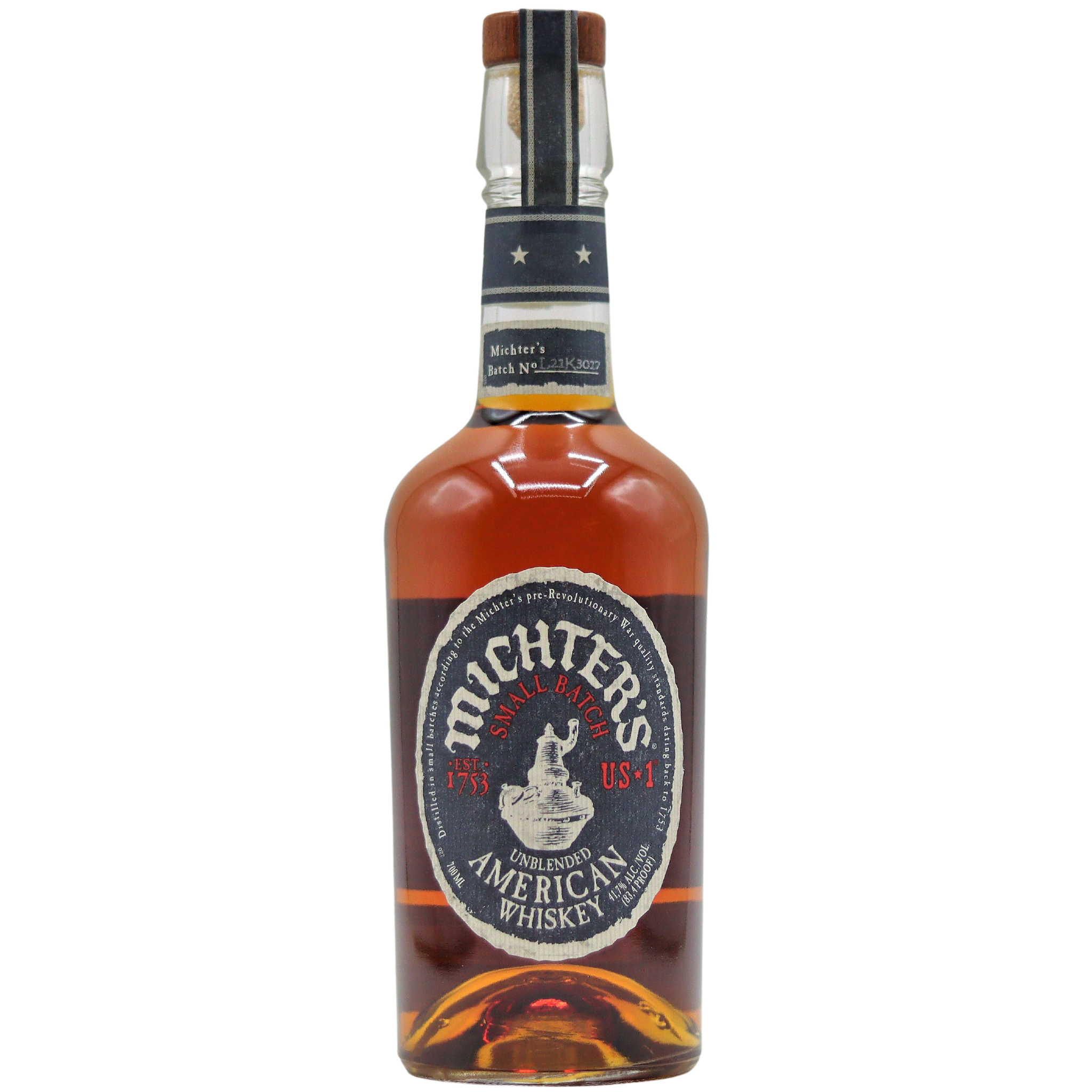 MICHTERS - US*1 UNBLENDED AMERICAN WHISKEY – Mane Specialist Bottleshop