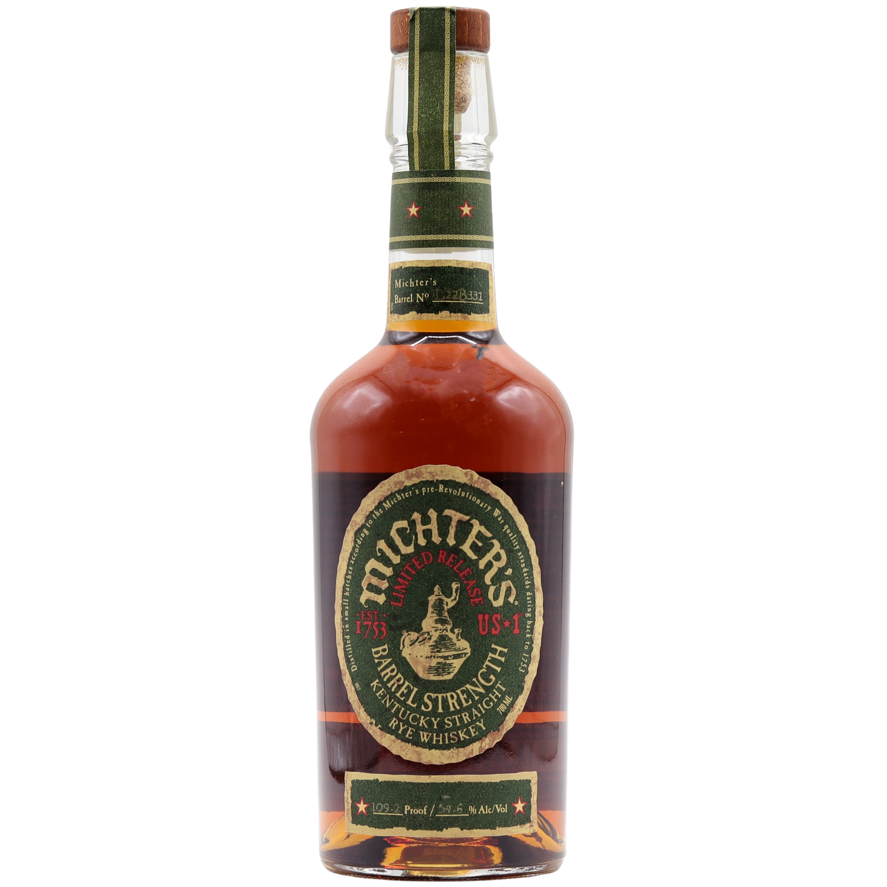 Micters Rye Michter's - Us*1 Barrel Strength Rye – Mane Specialist Bottleshop