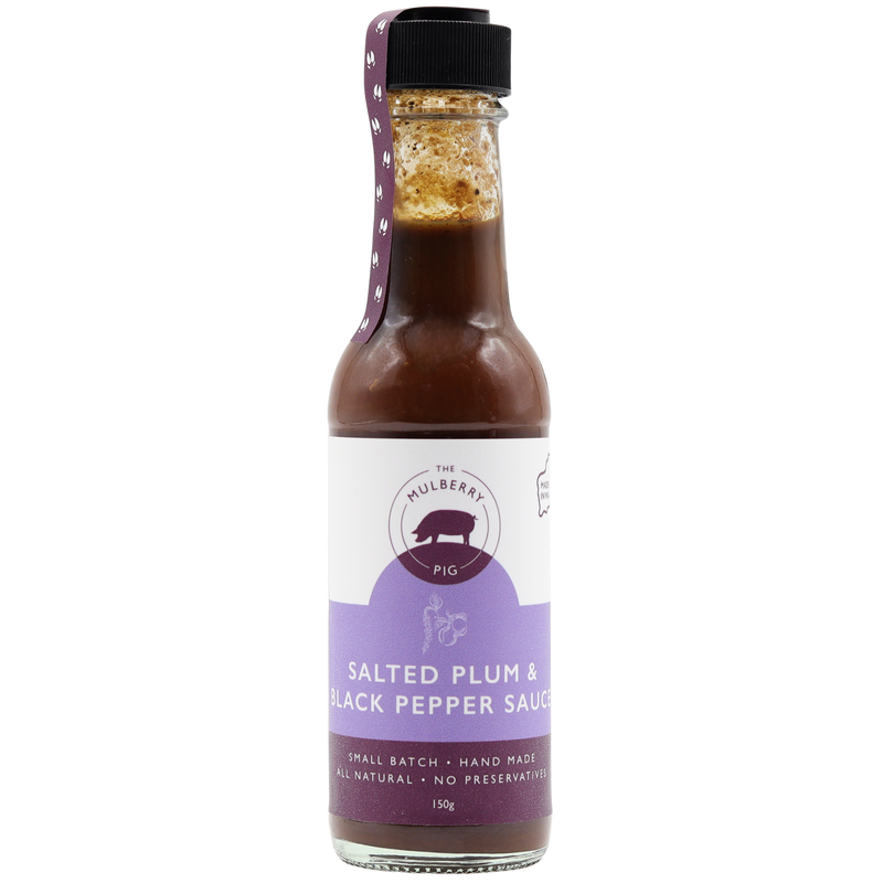 THE MULBERRY PIG - SALTED PLUM & BLACK PEPPER SAUCE