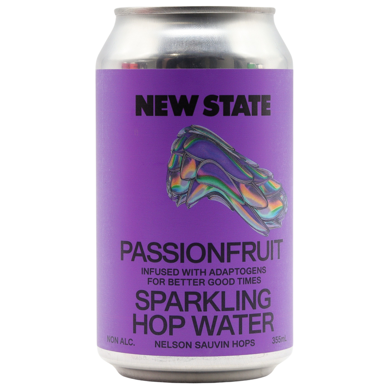 NEW STATE - PASSIONFRUIT SPARKLING HOP WATER