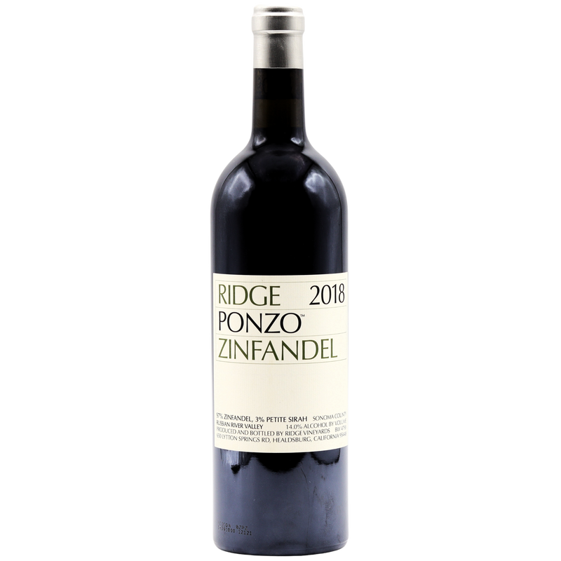 RIDGE VINEYARD - PONZO ZINFANDEL