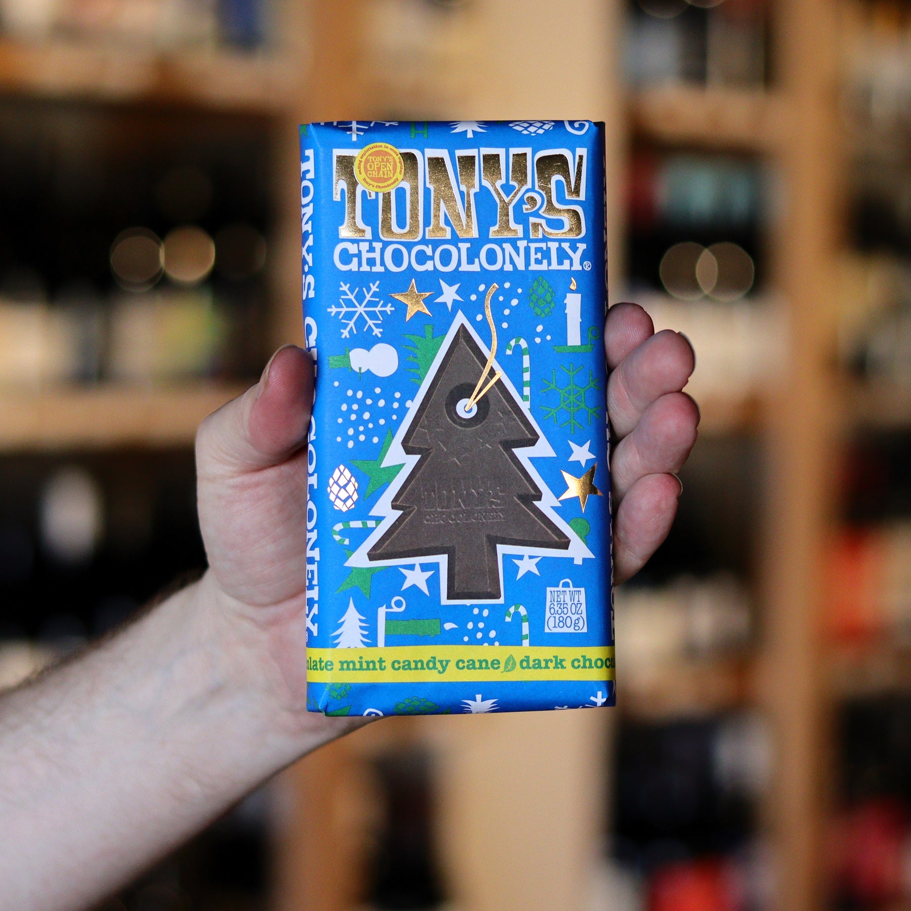 TONY'S CHOCOLONELY DARK CHOCOLATE MINT CANDY CANE 180G Mane Specialist